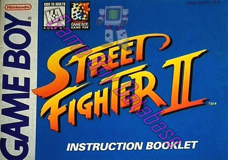 Street Fighter II USA Front of the booklet