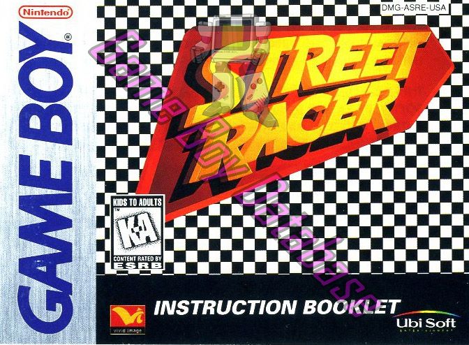 Street racer USA Front of the booklet