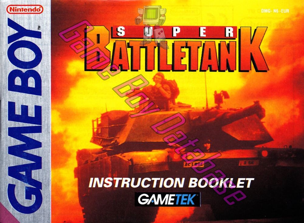 Super Battletank EUR Front of the booklet