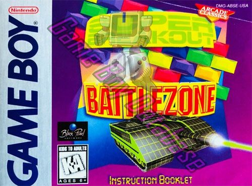 Super Break Out / Battle Zone USA Front of the booklet