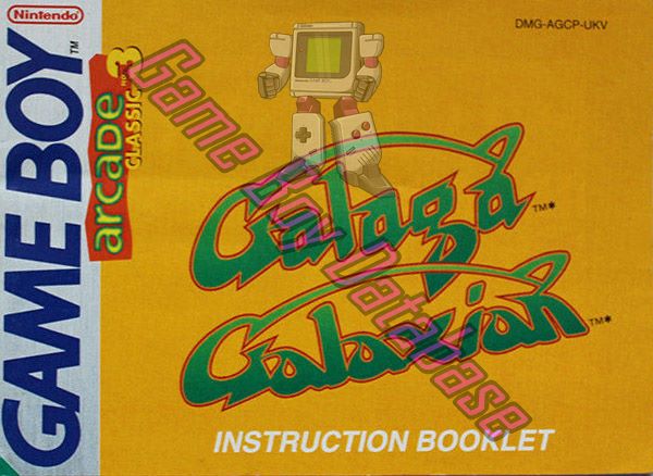 Arcade Classic no.3 Galaga - Galaxian UKV Front of the booklet