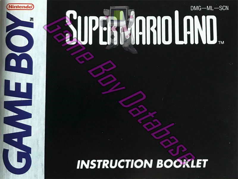 Super Mario Land SCN Front of the booklet