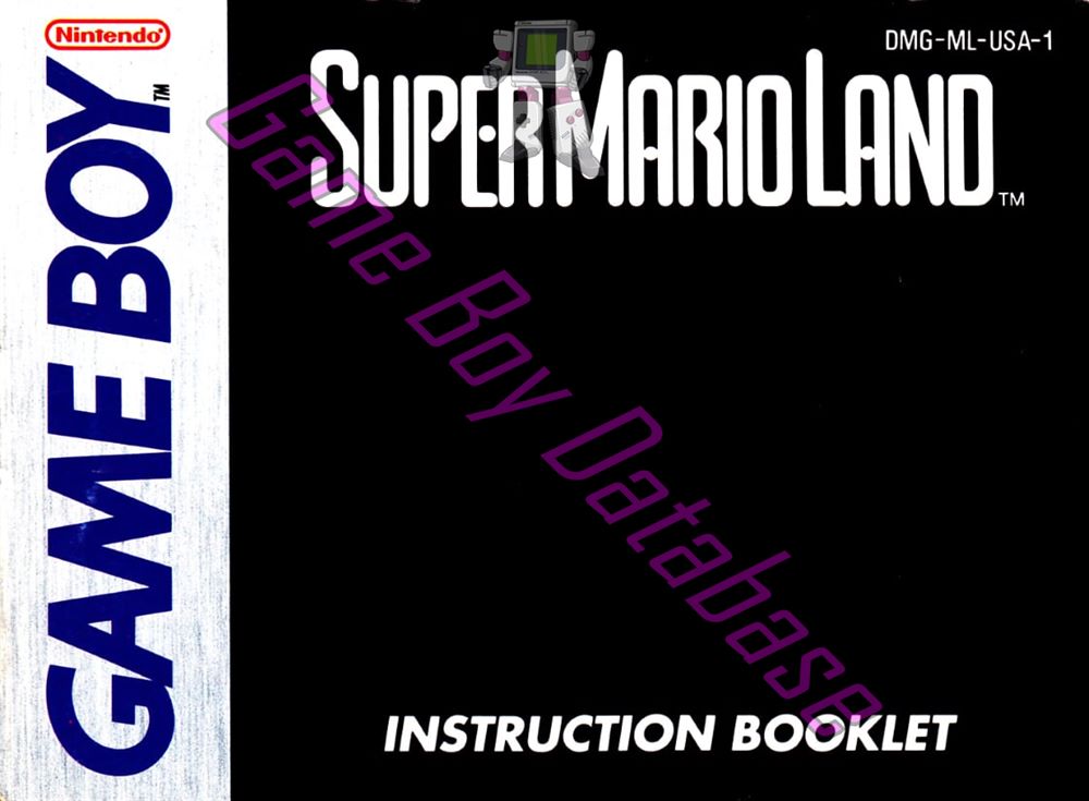 Super Mario Land USA Front of the booklet