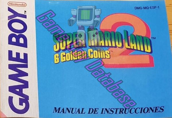 Super Mario Land 2: 6 Golden Coins  ESP-1 Front of the booklet