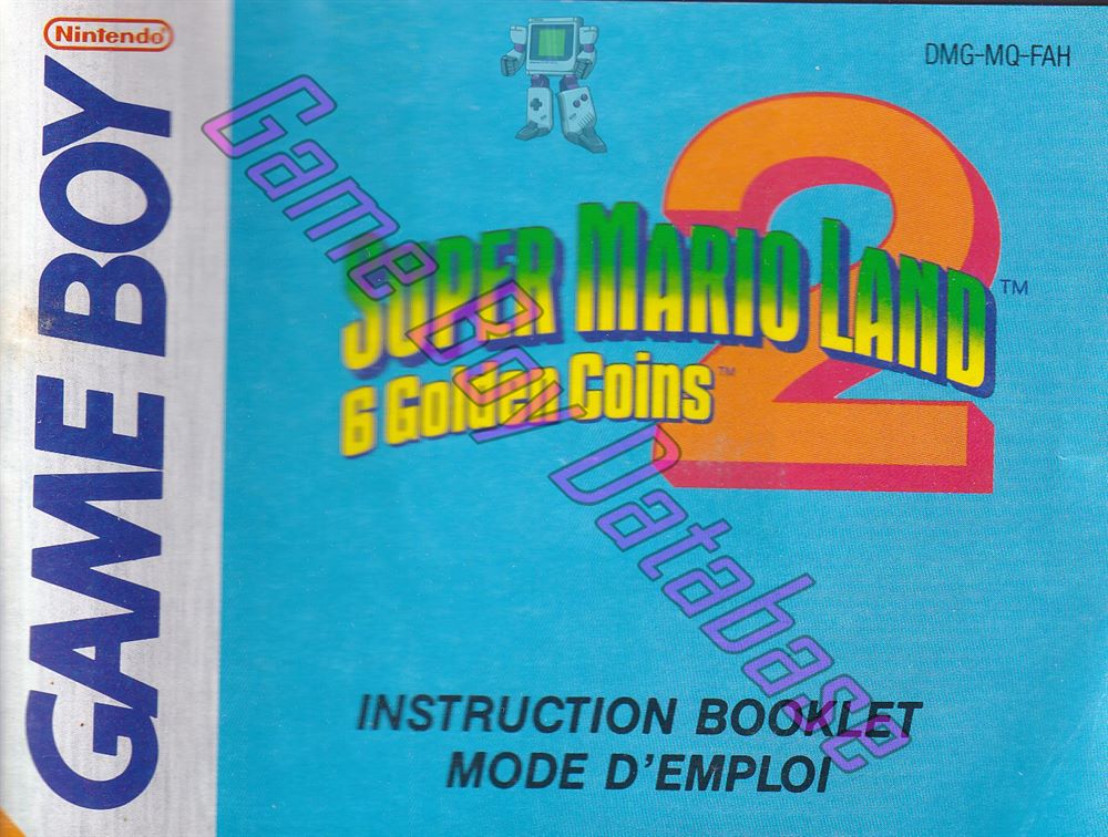 Super Mario Land 2: 6 Golden Coins  FAH Front of the booklet