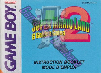 Super Mario Land 2: 6 Golden Coins  FAH-1 Front of the booklet