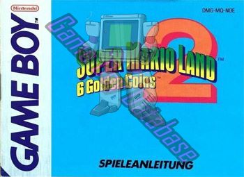 Super Mario Land 2: 6 Golden Coins  NOE Front of the booklet