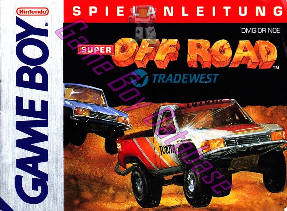 Super Off Road NOE Front of the booklet