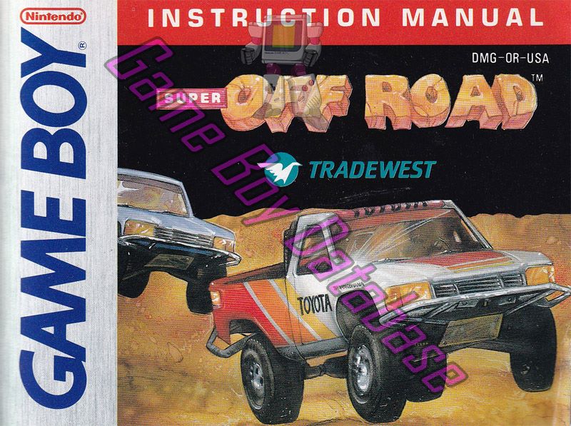 Super Off Road USA Front of the booklet