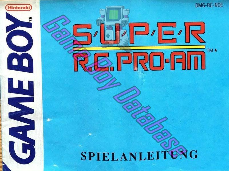 Super R.C. Pro-Am NOE Front of the booklet