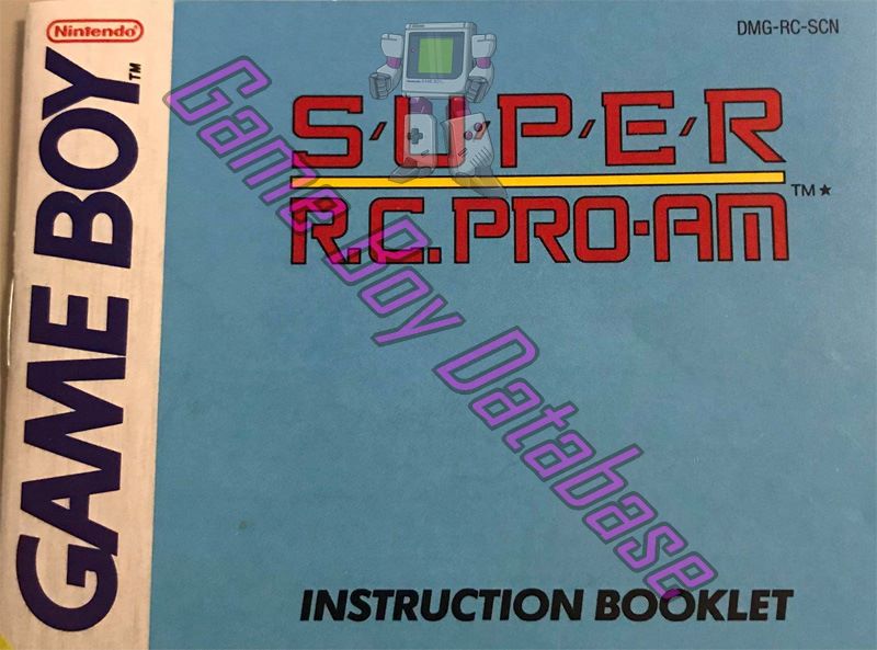 Super R.C. Pro-Am SCN Front of the booklet