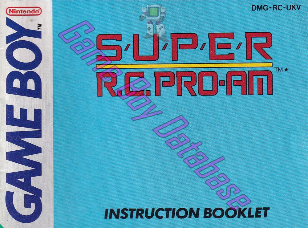 Super R.C. Pro-Am UKV Front of the booklet