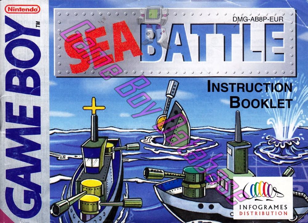 Sea Battle EUR Front of the booklet