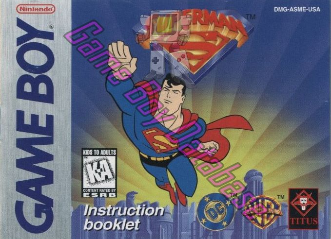 Superman USA Front of the booklet