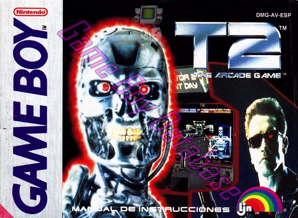 T2 the Arcade Game ESP Front of the booklet