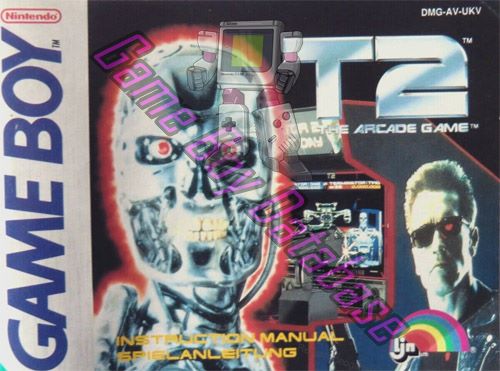 T2 the Arcade Game UKV Front of the booklet