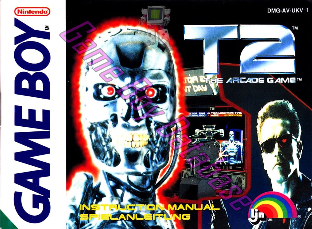 T2 the Arcade Game UKV-1 Front of the booklet