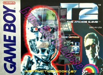 T2 the Arcade Game USA Front of the booklet