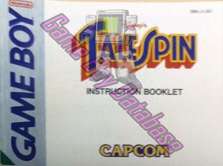 TaleSpin (Disney's) UKV Front of the booklet