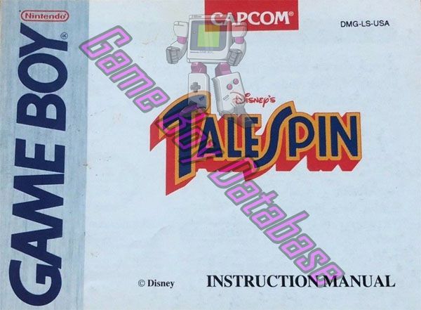 TaleSpin (Disney's) USA Front of the booklet