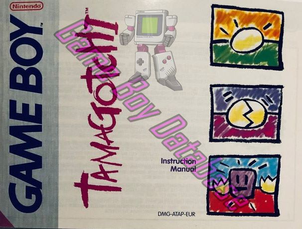 Tamagotchi EUR Front of the booklet