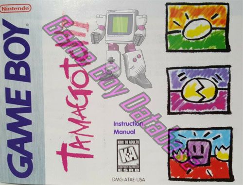 Tamagotchi USA Front of the booklet