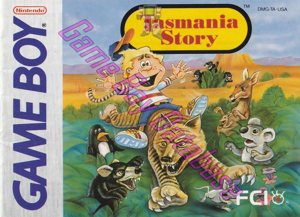 Tasmania Story USA Front of the booklet