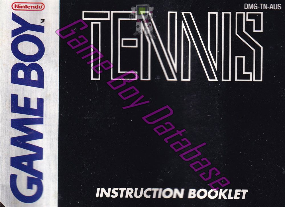 Tennis AUS Front of the booklet