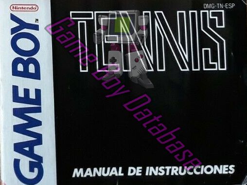 Tennis ESP Front of the booklet