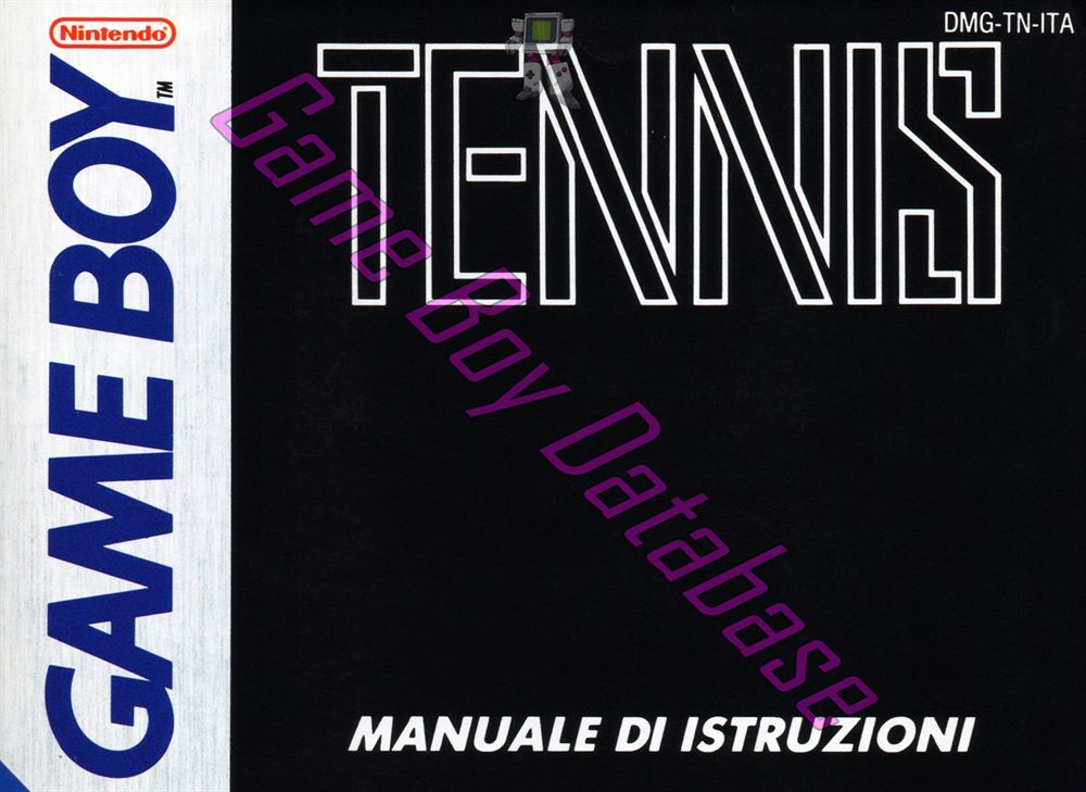 Tennis ITA Front of the booklet