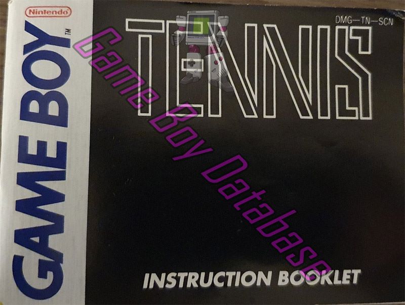 Tennis SCN Front of the booklet