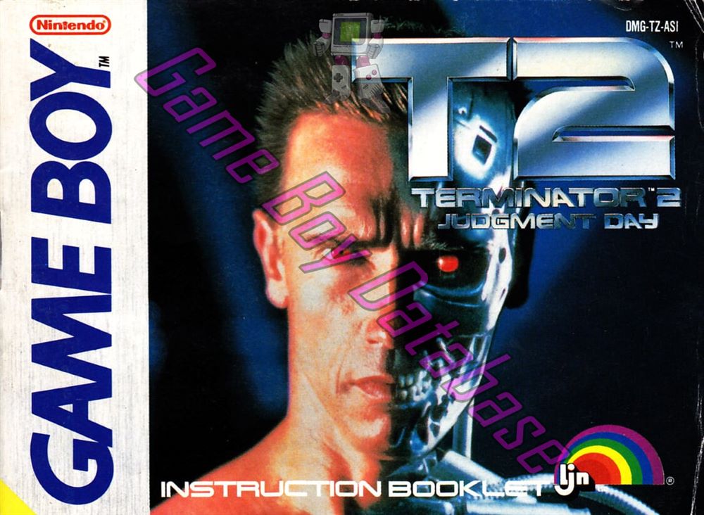 T2 Terminator 2 Judgment Day ASI Front of the booklet