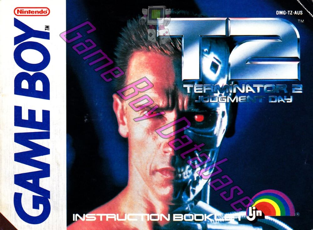 T2 Terminator 2 Judgment Day AUS Front of the booklet