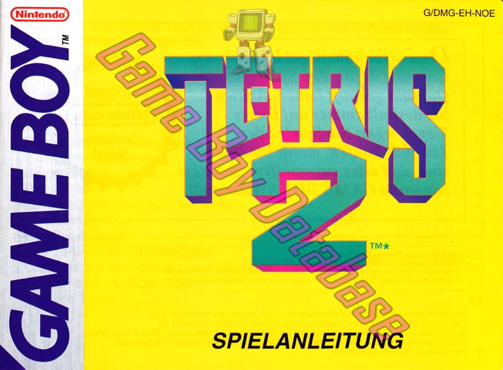 Tetris 2 NOE Front of the booklet