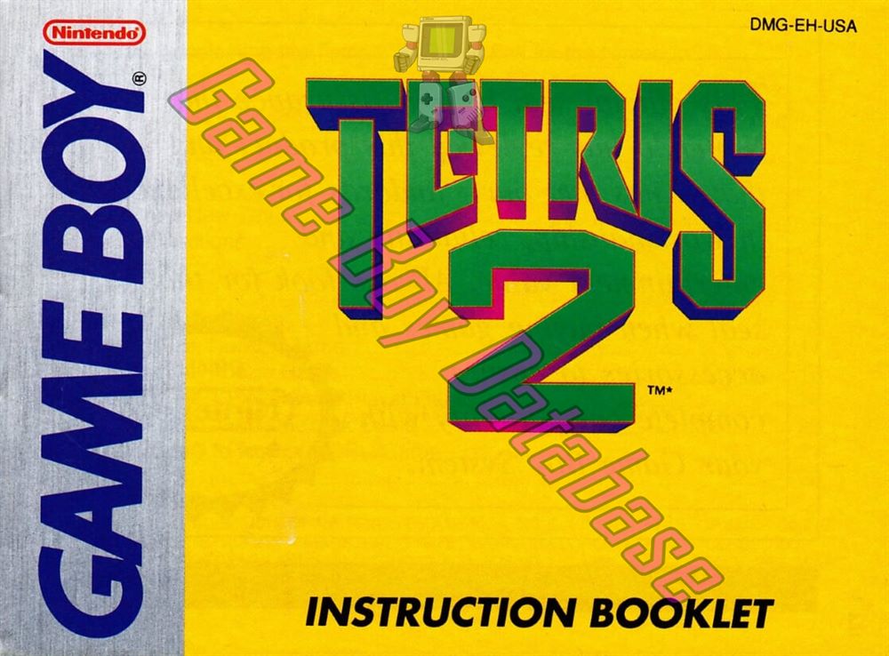 Tetris 2 USA Front of the booklet