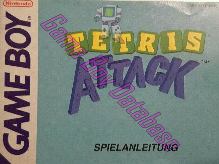 Tetris Attack NOE Front of the booklet