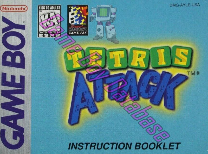 Tetris Attack USA Front of the booklet