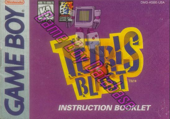 Tetris Blast USA Front of the booklet