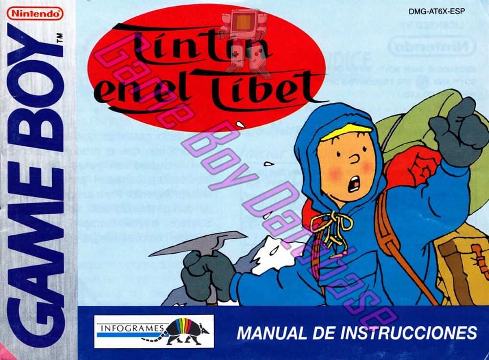 Tintin en el Tibet ESP Front of the booklet