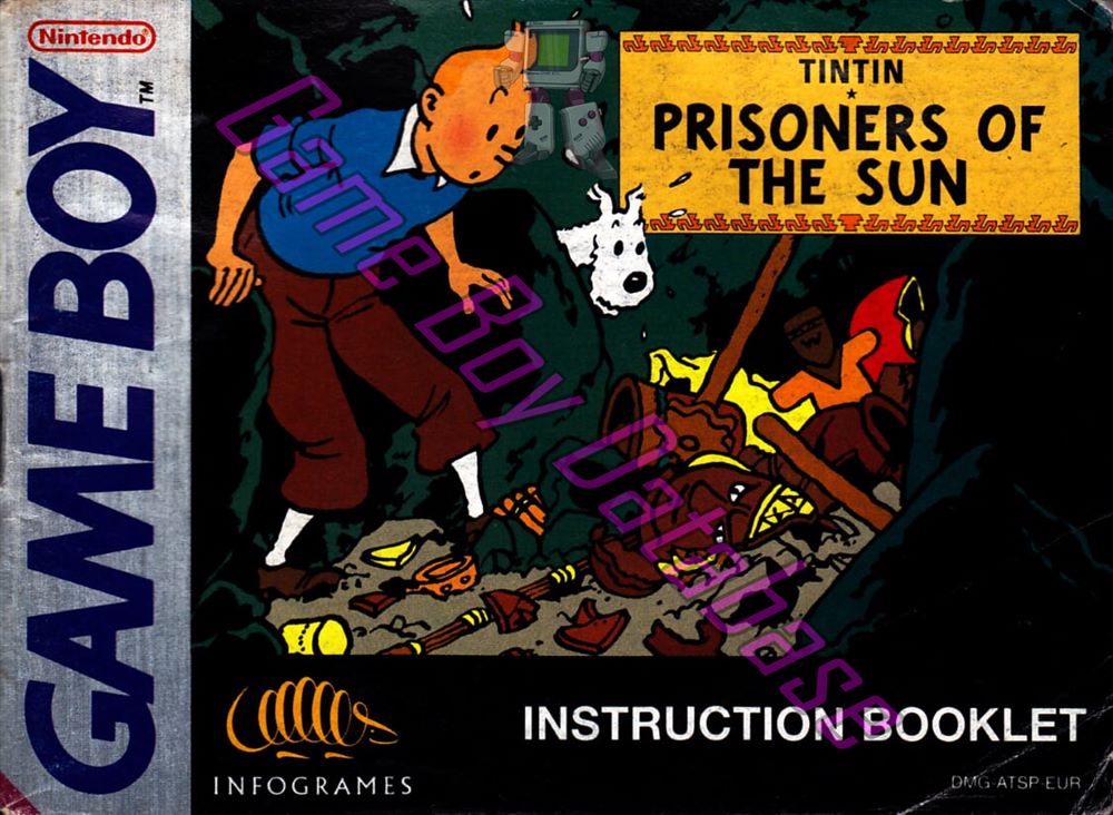 Tintin Prisoners of the Sun EUR Front of the booklet