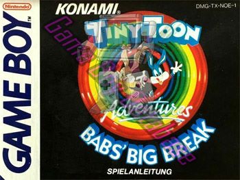 Tiny Toon Adventures Babs' Big Break NOE-1 Front of the booklet