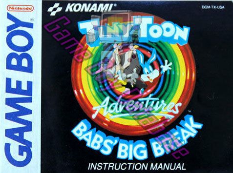 Tiny Toon Adventures Babs' Big Break USA Front of the booklet