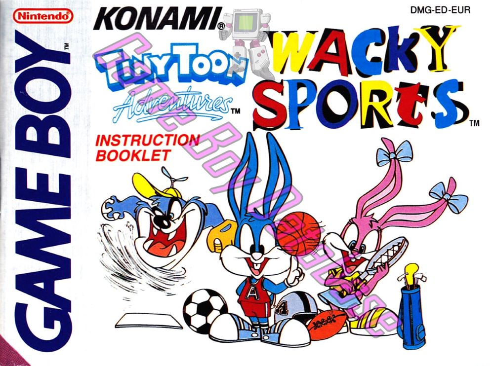 Tiny Toon Adventures Wacky Sports EUR Front of the booklet