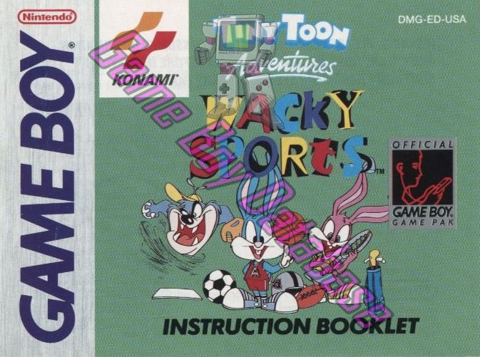 Tiny Toon Adventures Wacky Sports USA Front of the booklet