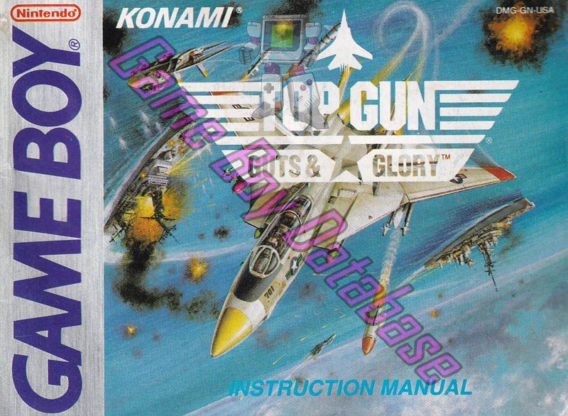 Top Gun Guts & Glory USA Front of the booklet