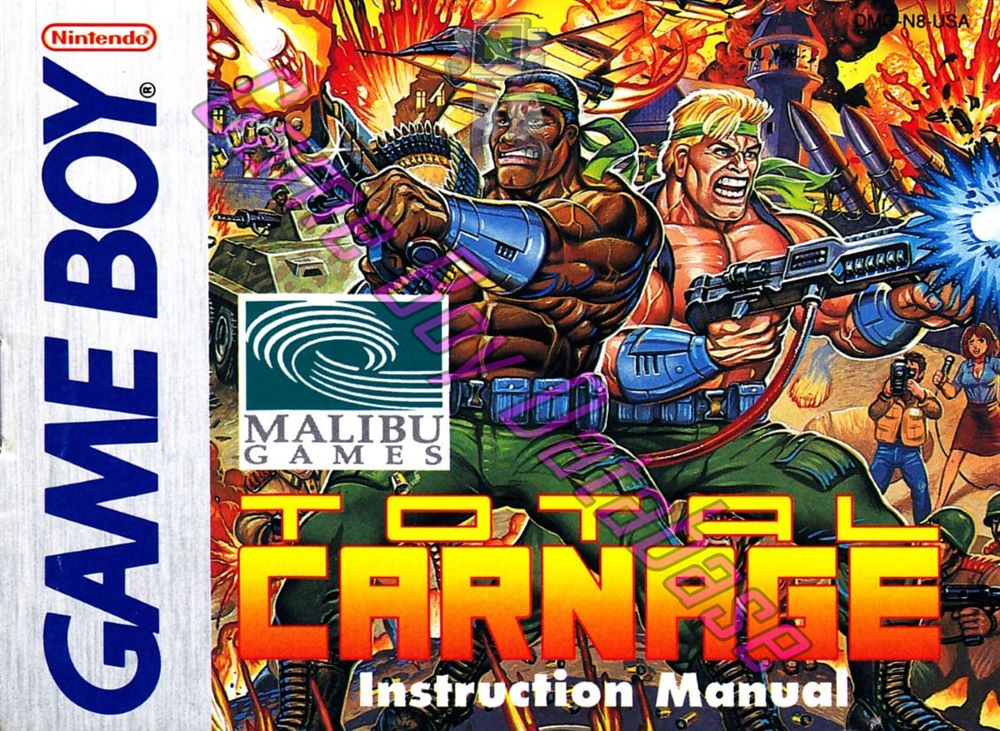 Total Carnage USA Front of the booklet