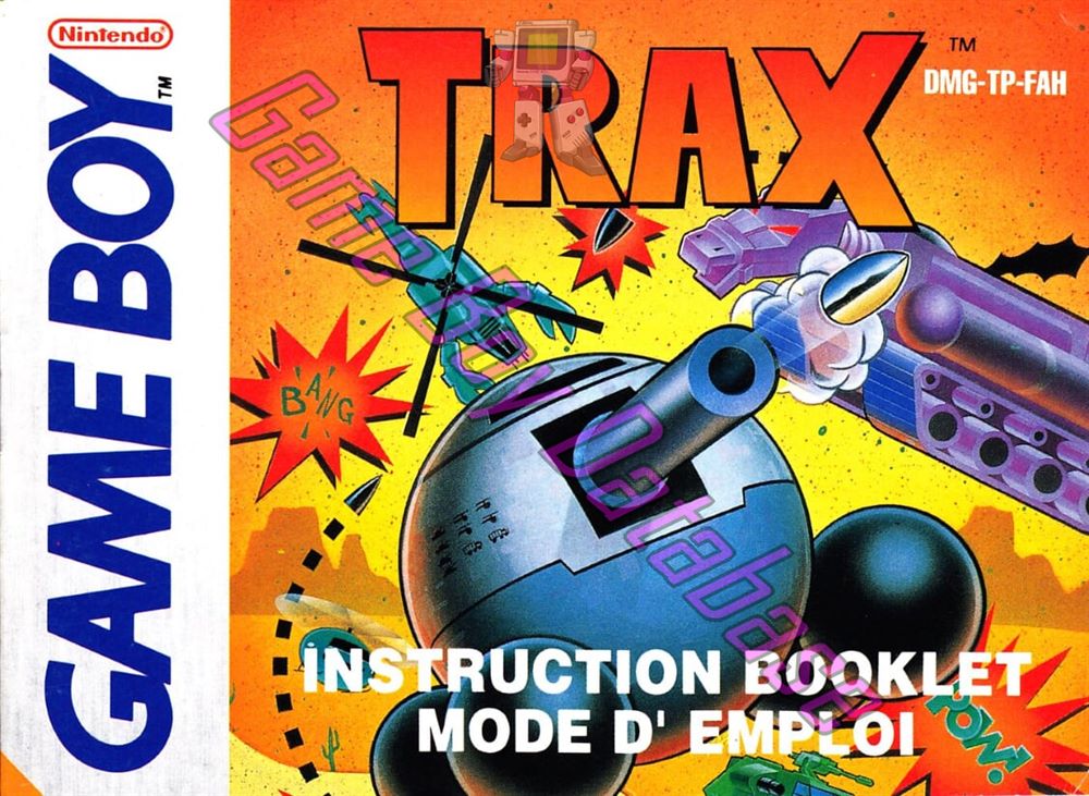 Trax FAH-1 Front of the booklet