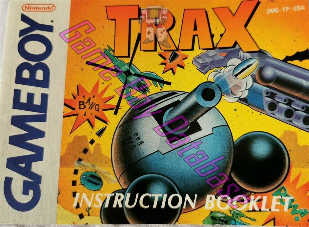 Trax USA Front of the booklet