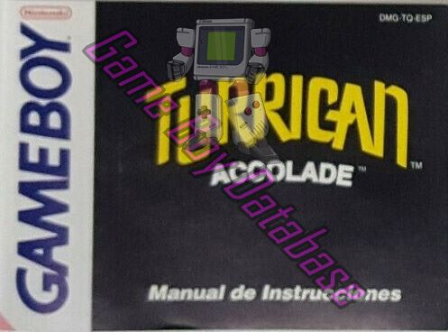 Turrican ESP Front of the booklet