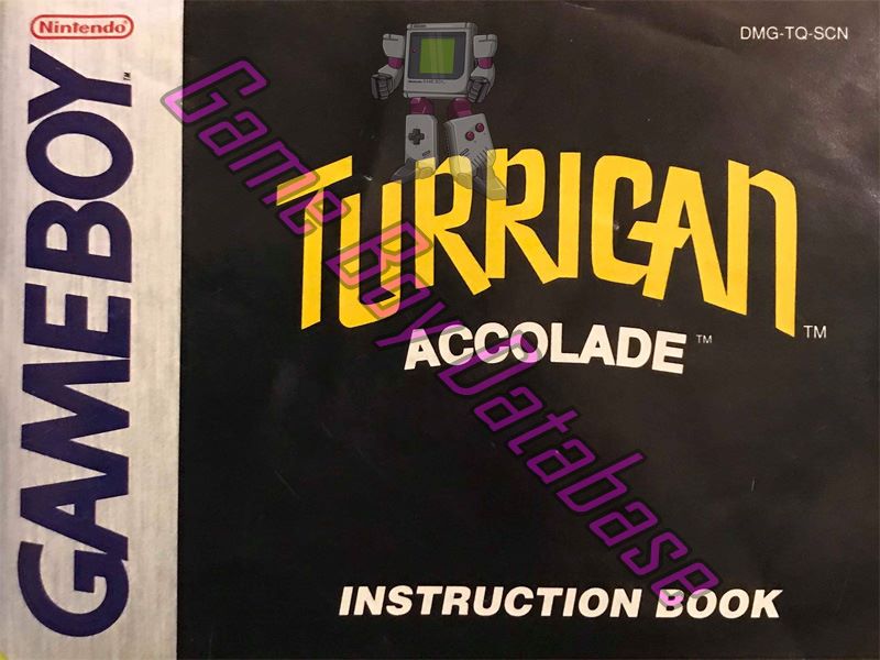 Turrican SCN Front of the booklet